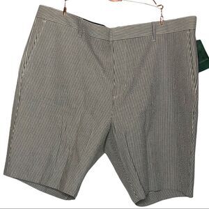 Fairlane Seersucker Men’s Shorts Gray & White Size 40